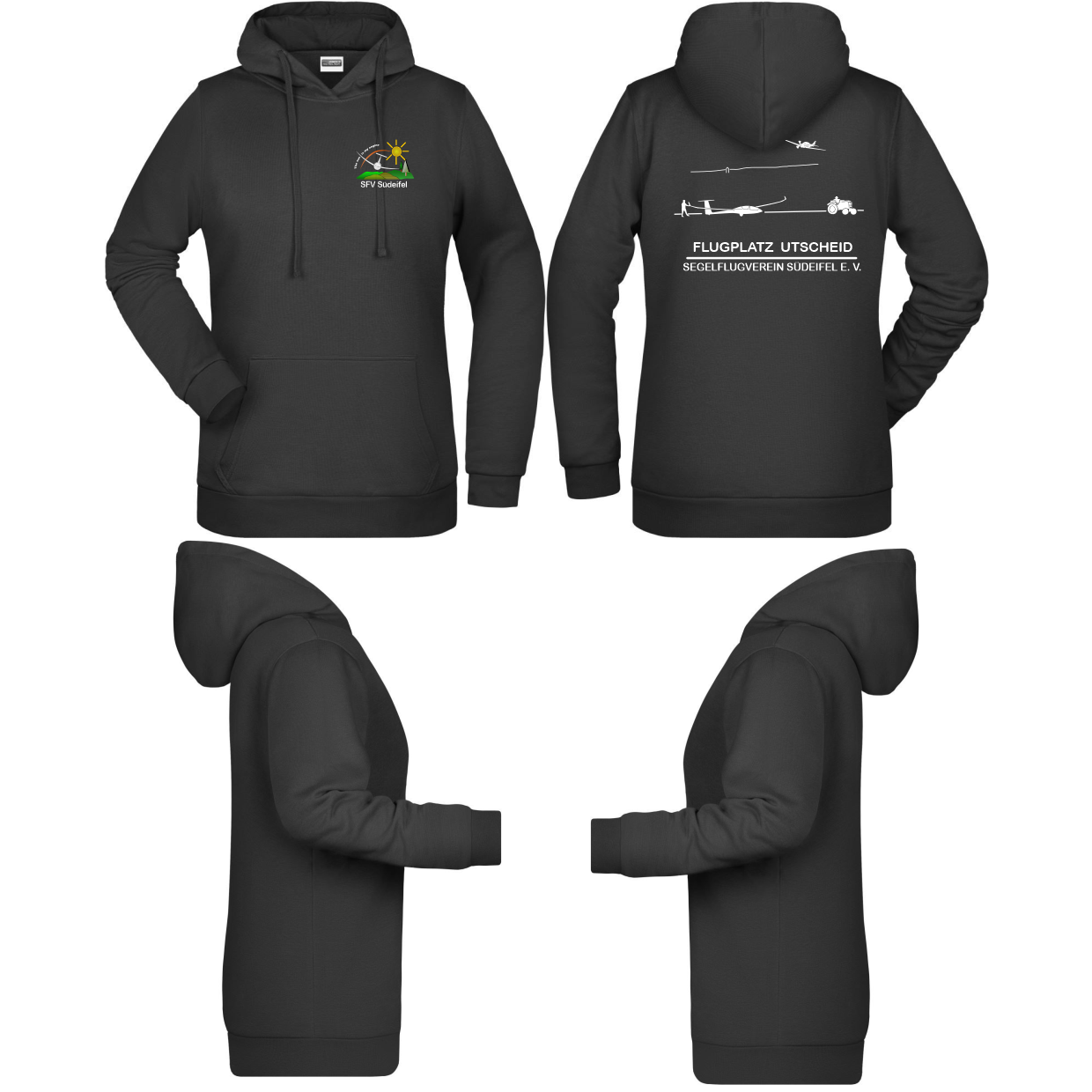 Damen Hoodie SV Südeifel (80% Baumwolle, 20% Polyester)