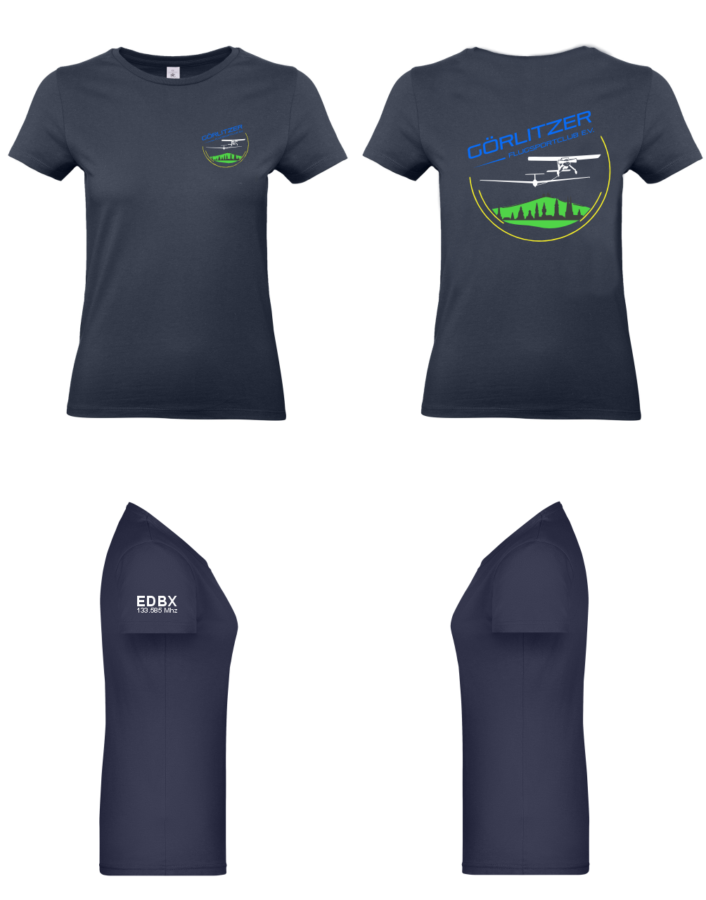 Damen T-Shirt Görlitzer Flugsportclub