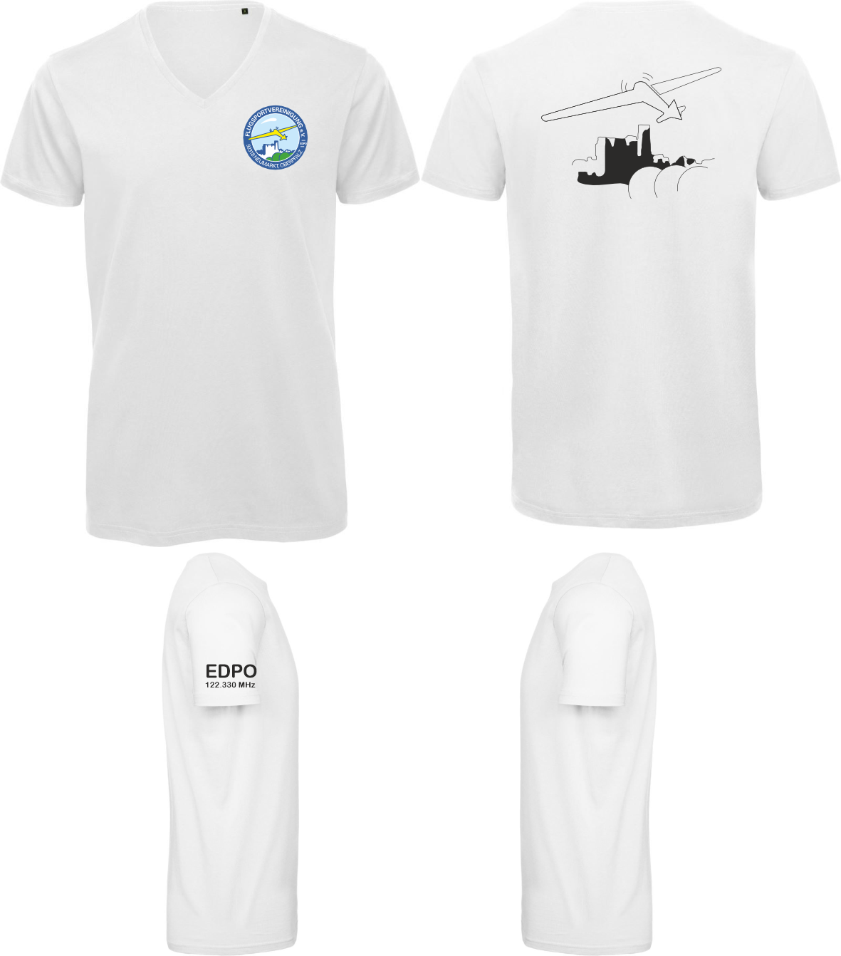 unisex T-Shirt FSV Neumarkt V-Ausschnitt