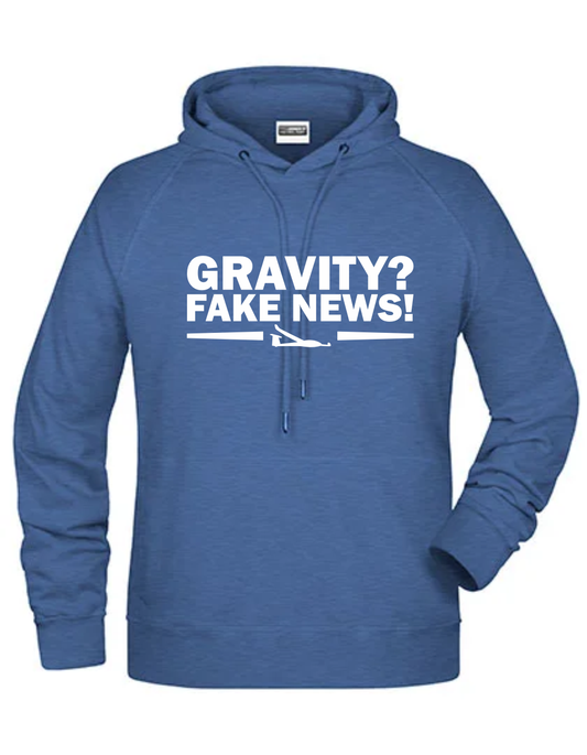 Hoodie XL + 2XL "Fake News - Segelflieger"