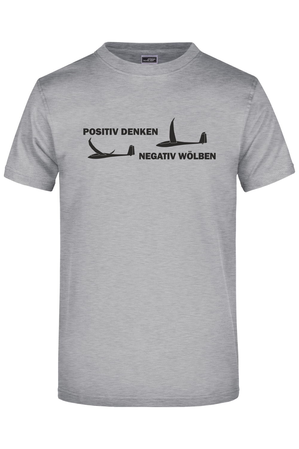 Premium T-Shirt "positiv denken - negativ wölben"