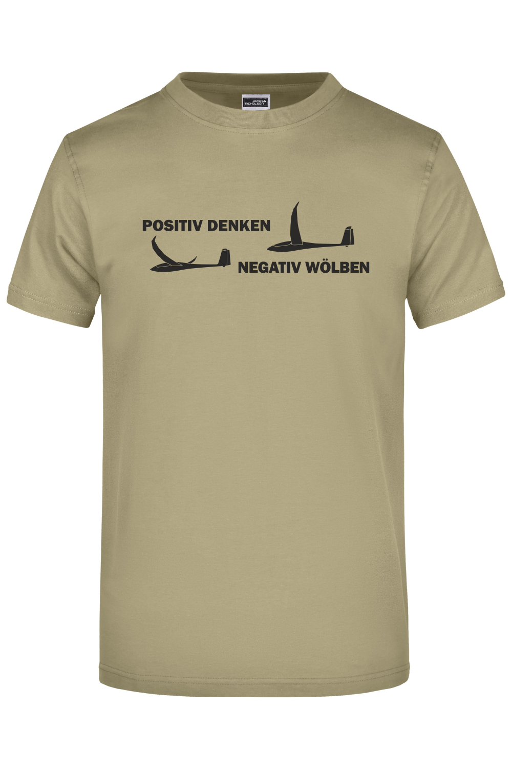 Premium T-Shirt "positiv denken - negativ wölben"