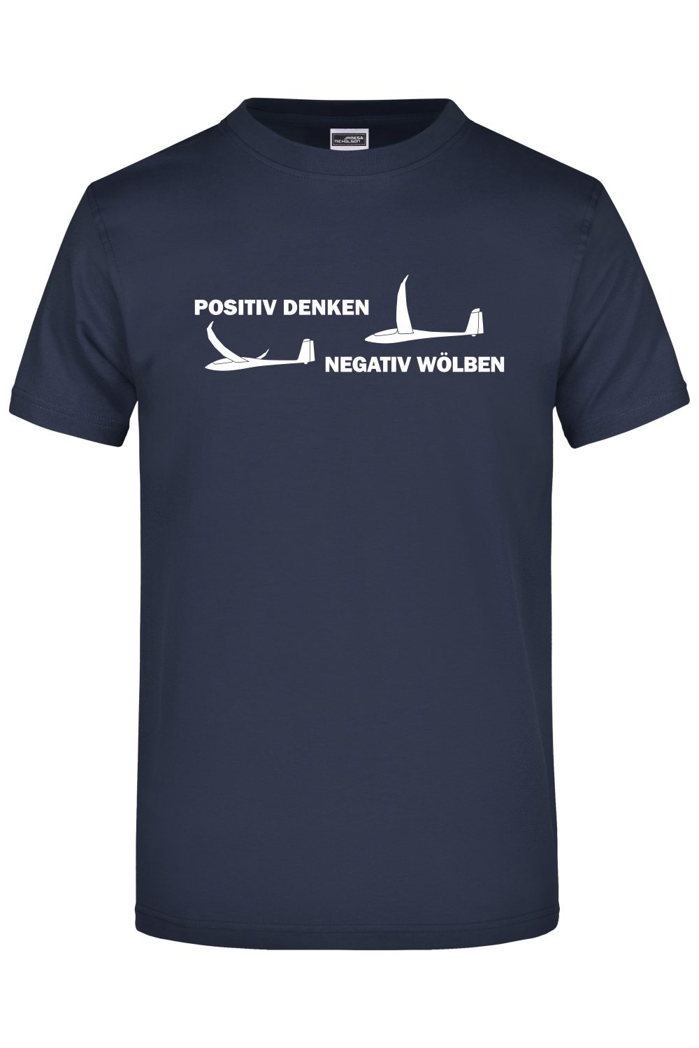 Premium T-Shirt "positiv denken - negativ wölben"