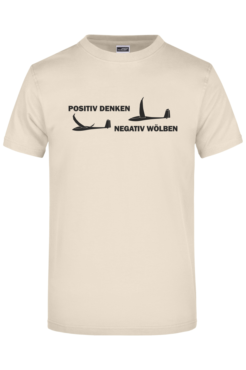 Premium T-Shirt "positiv denken - negativ wölben"