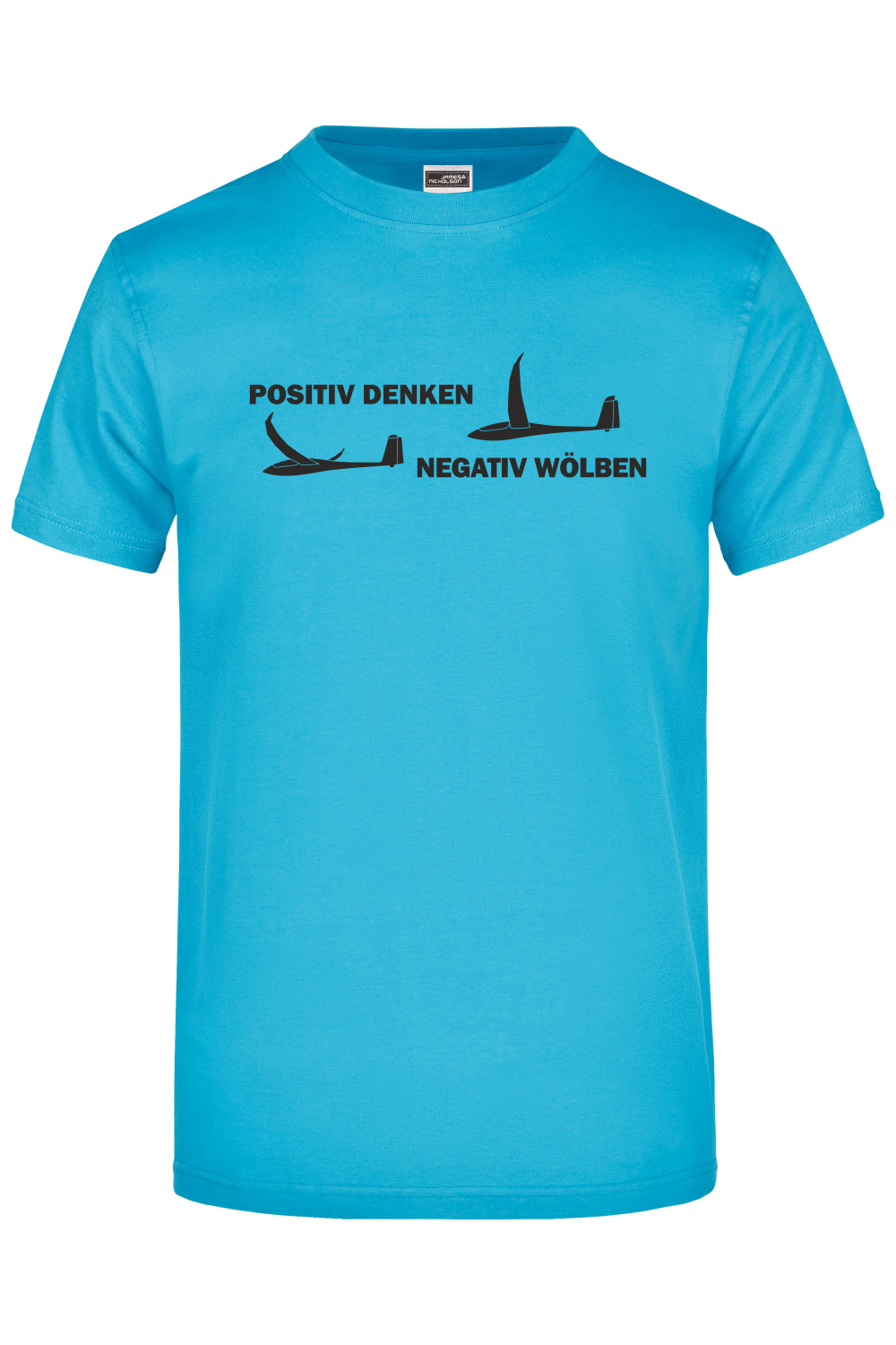 Premium T-Shirt "positiv denken - negativ wölben"