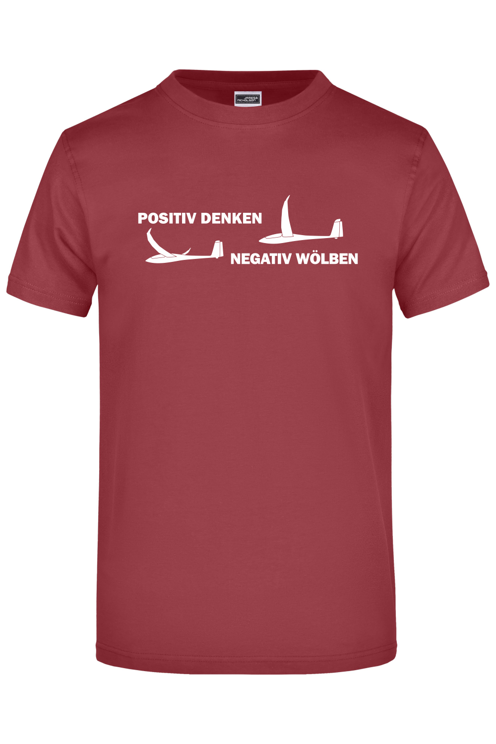 Premium T-Shirt "positiv denken - negativ wölben"