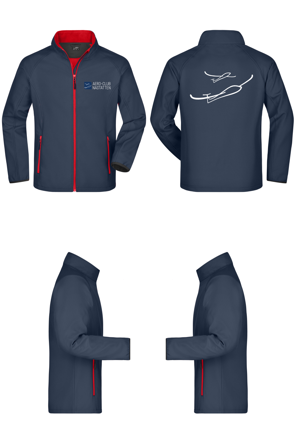 Herren/unisex Softshelljacke Aero-Club Nastätten [STICK]
