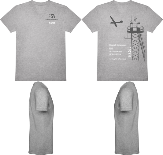 V-Ausschnitt unisex T-Shirt FSV Schameder-Wittgenstein e.V.