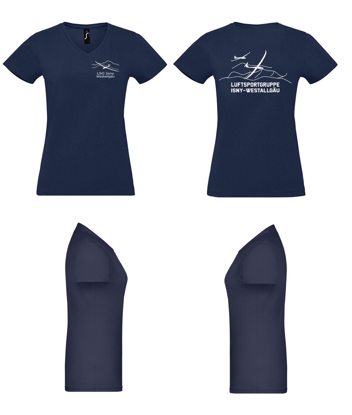 [neu] Damen T-Shirt V-Auschnitt LSG Isny-Westallgäu