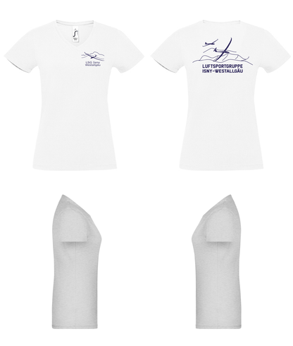 [neu] Damen T-Shirt V-Auschnitt LSG Isny-Westallgäu