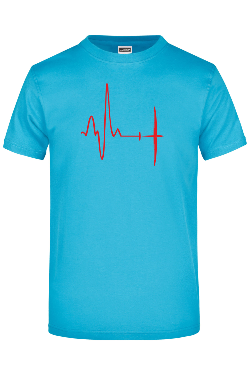 Premium T-Shirt "Herzschlag Discus"