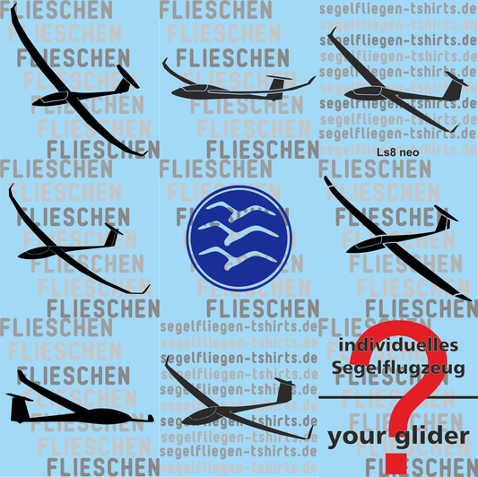 Aufkleber Segelflugzeug