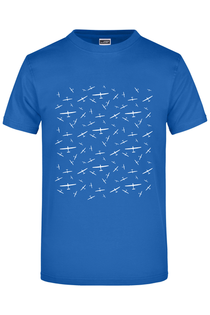 Premium T-Shirt "Muster Segelflugzeug"